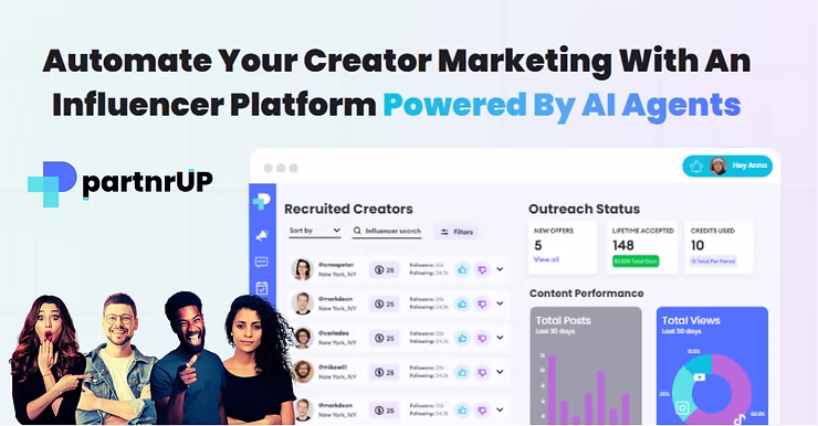 This is an image of the partnrup influencer marketing platform