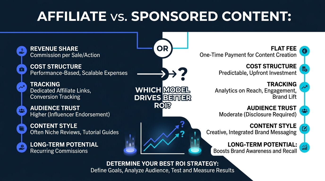 Affiliate vs Sponsored Content: Which Model Drives Better ROI