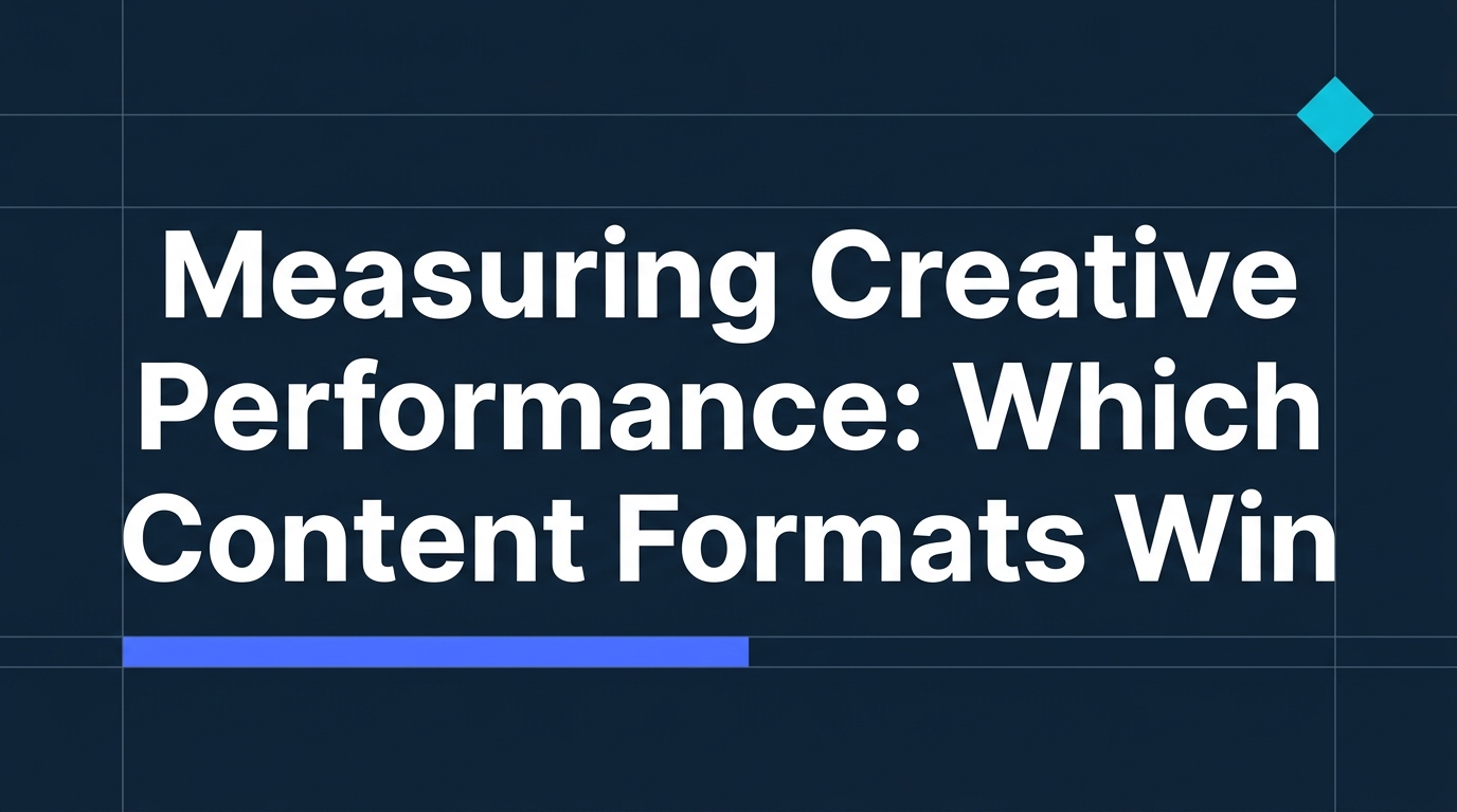 Measuring Creative Performance: Which Content Formats Win