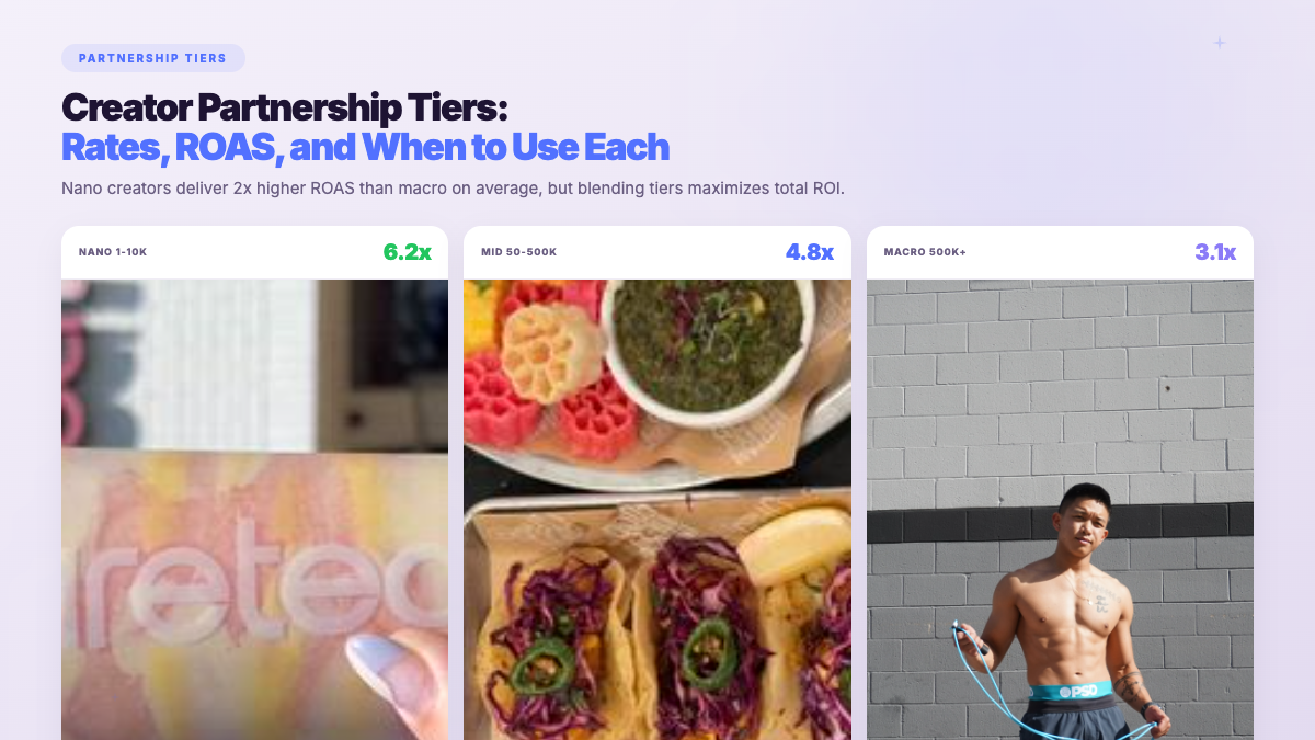 Brand Sponsorships - creator campaign results showing measurable ROI across platforms