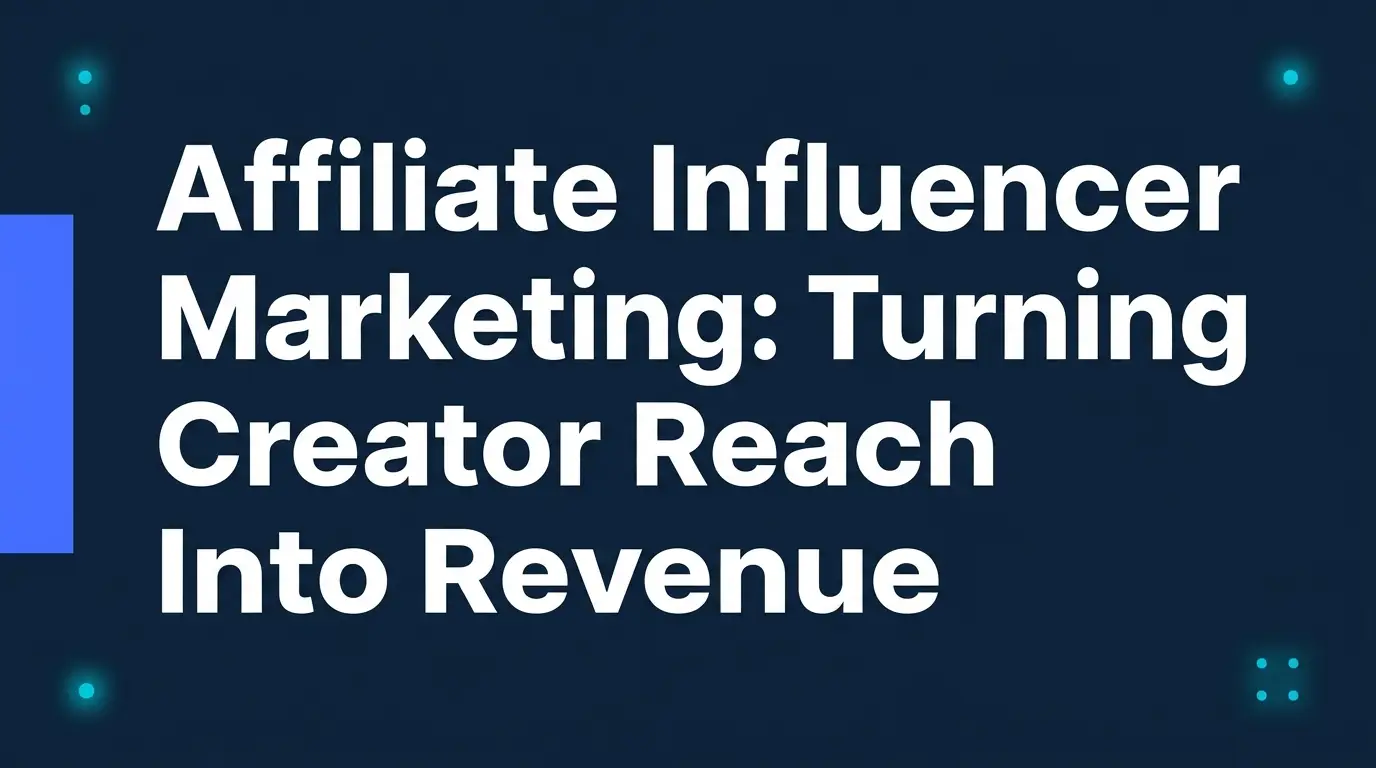 Affiliate Influencer Marketing: The Complete Brand Playbook for 2026 ...