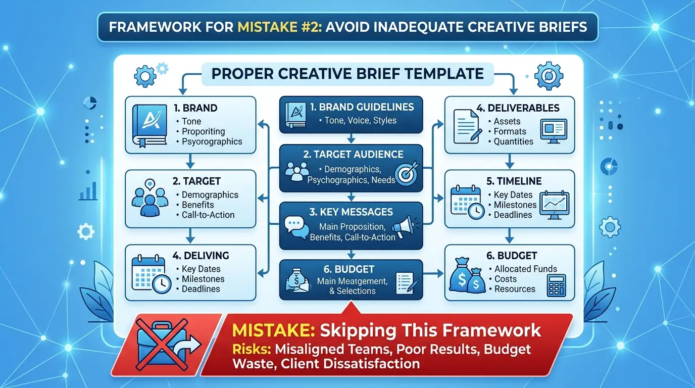 Mistake 2: Inadequate creative brief framework for video creators