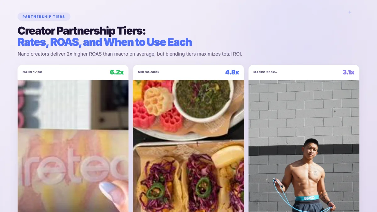 Brand Sponsorships - creator campaign results showing measurable ROI across platforms